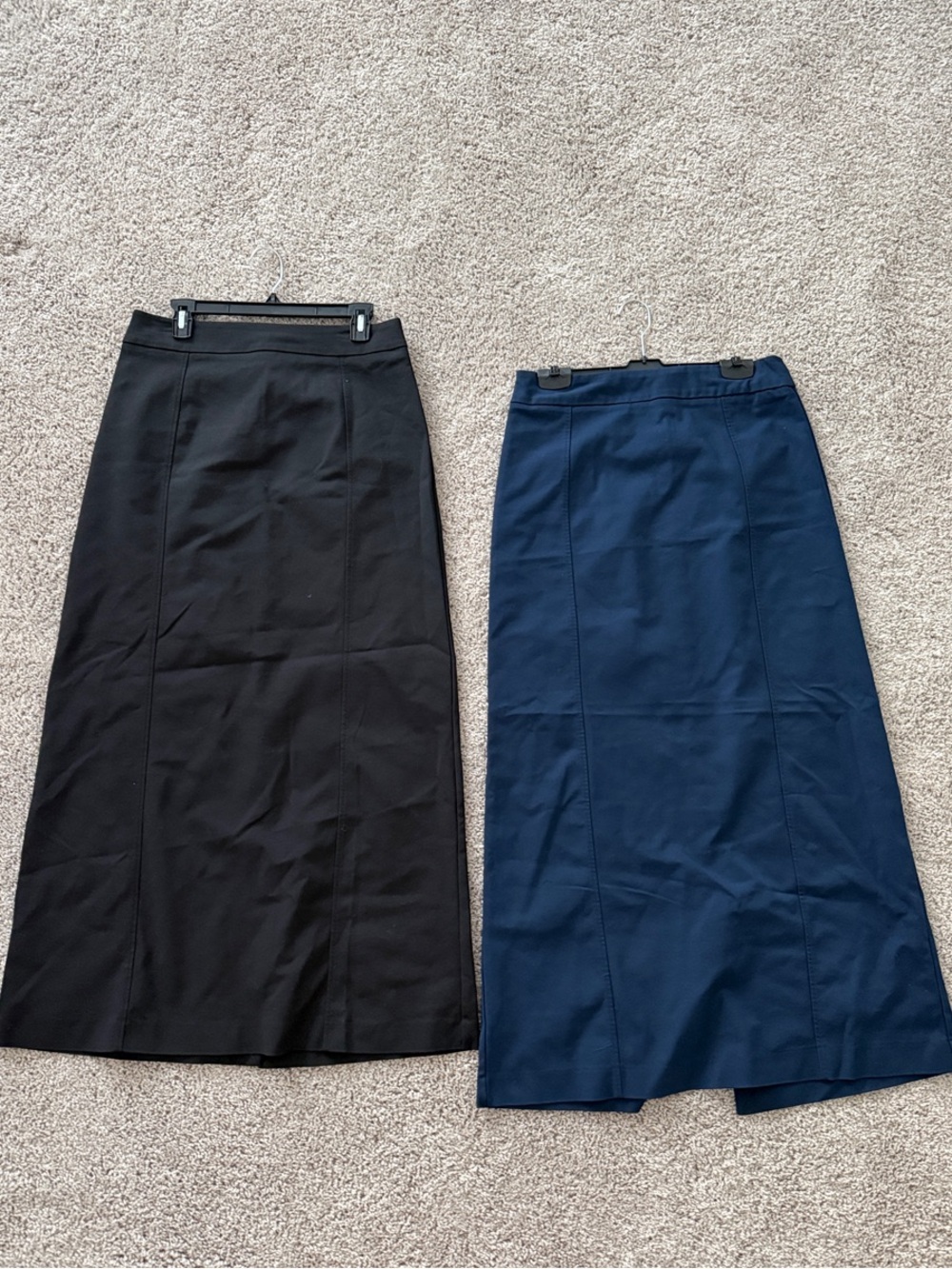 Classic A-Line Maxi Skirt - Black and Navy